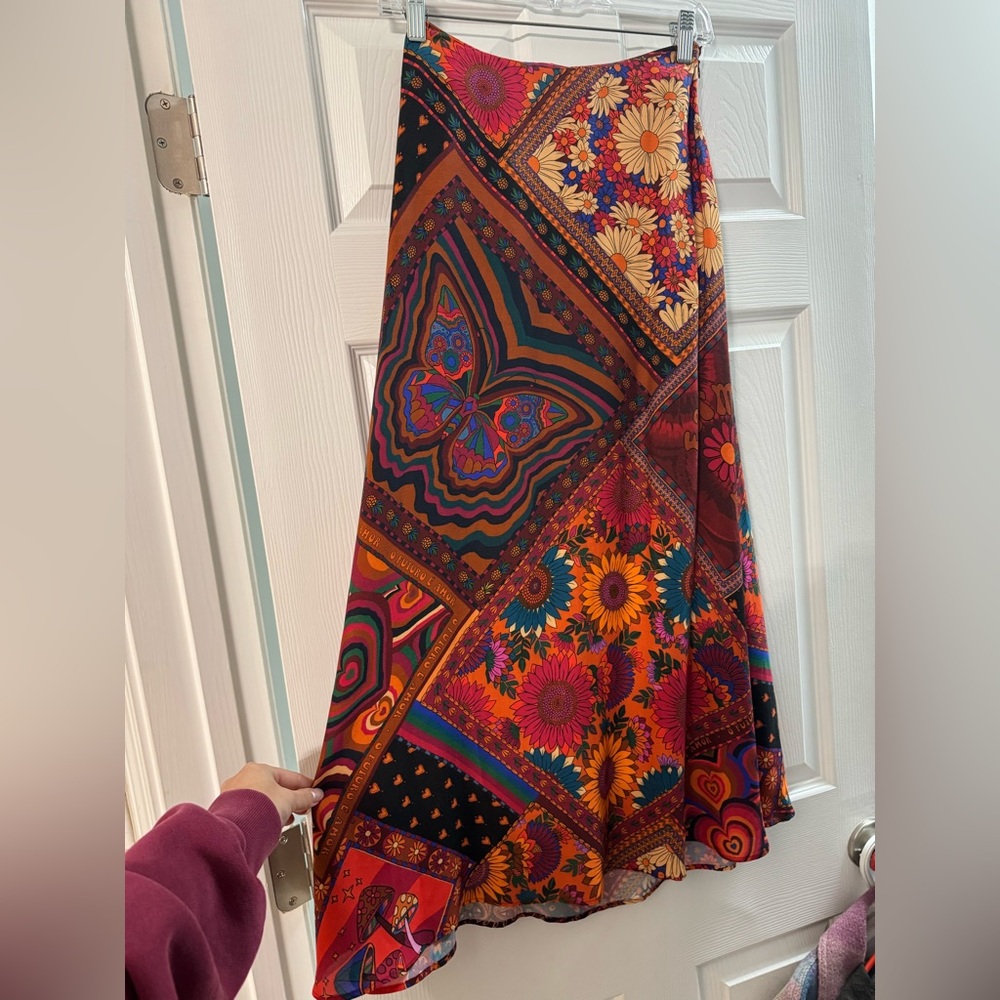 Farm Rio print skirt
